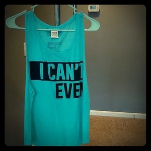 Women's pink Victoria secret tank top